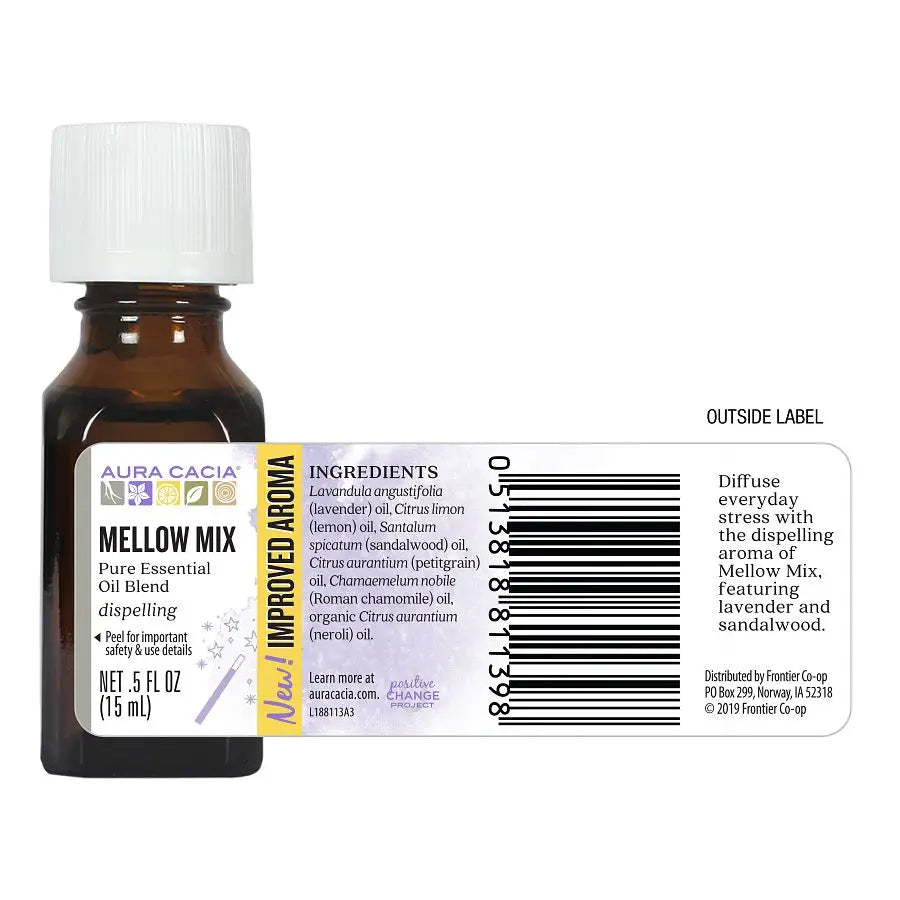 Aura Cacia Mellow Mix Essential Oil 0.5 fl. oz.