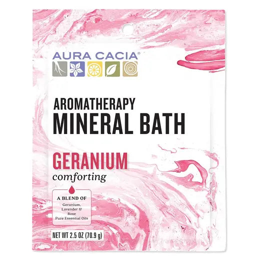 Geranium Mineral Bath 2.5 oz.