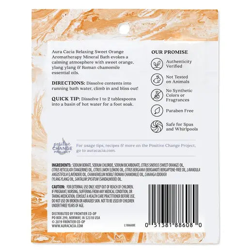 Sweet Orange Mineral Bath 2.5 oz.