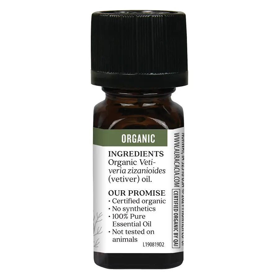 Organic Vetiver Essential Oil 0.25 fl. oz.