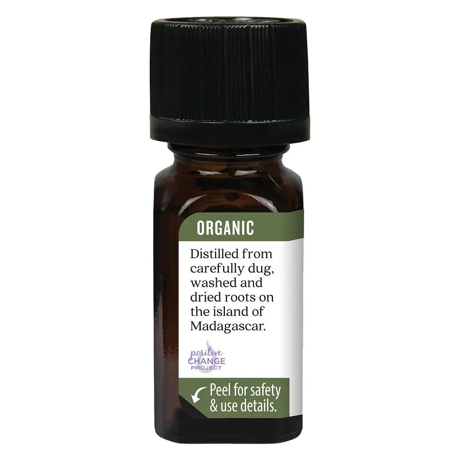 Organic Vetiver Essential Oil 0.25 fl. oz.