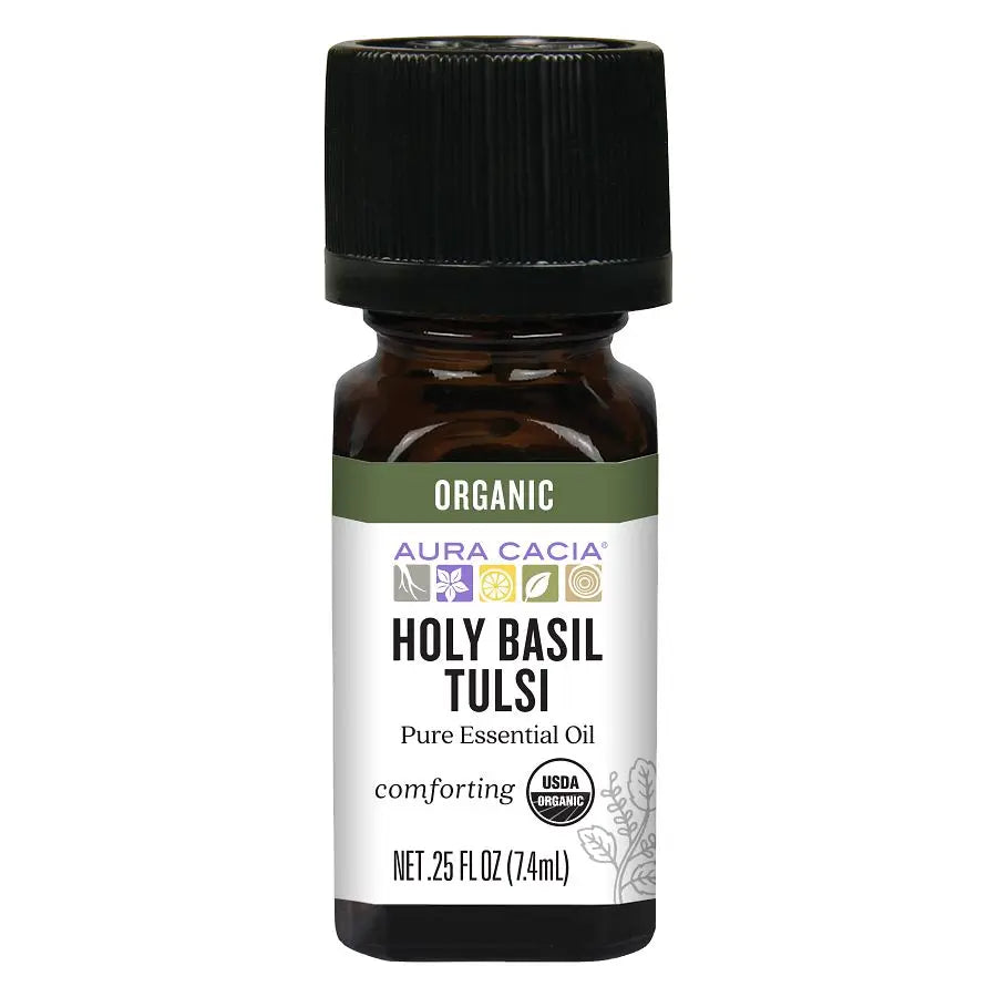 Organic Holy Basil (Tulsi) Essential Oil 0.25 fl. oz.