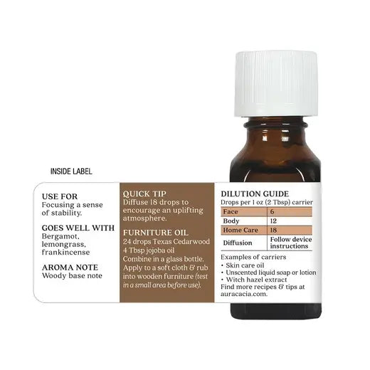 Texas Cedarwood Essential Oil 0.5 fl. oz.