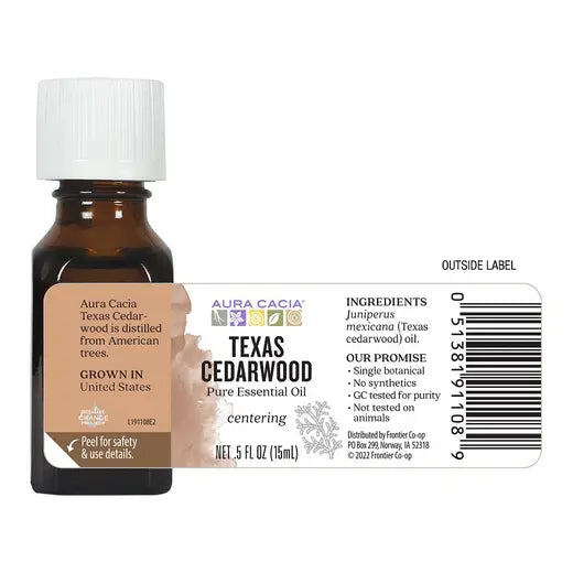 Texas Cedarwood Essential Oil 0.5 fl. oz.