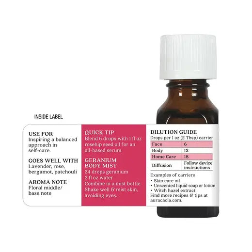 Geranium Essential Oil 0.5 fl. oz.
