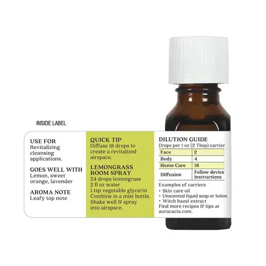 Lemongrass Essential Oil 0.5 fl. oz.