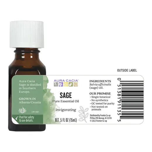 Sage Essential Oil 0.5 fl. oz.
