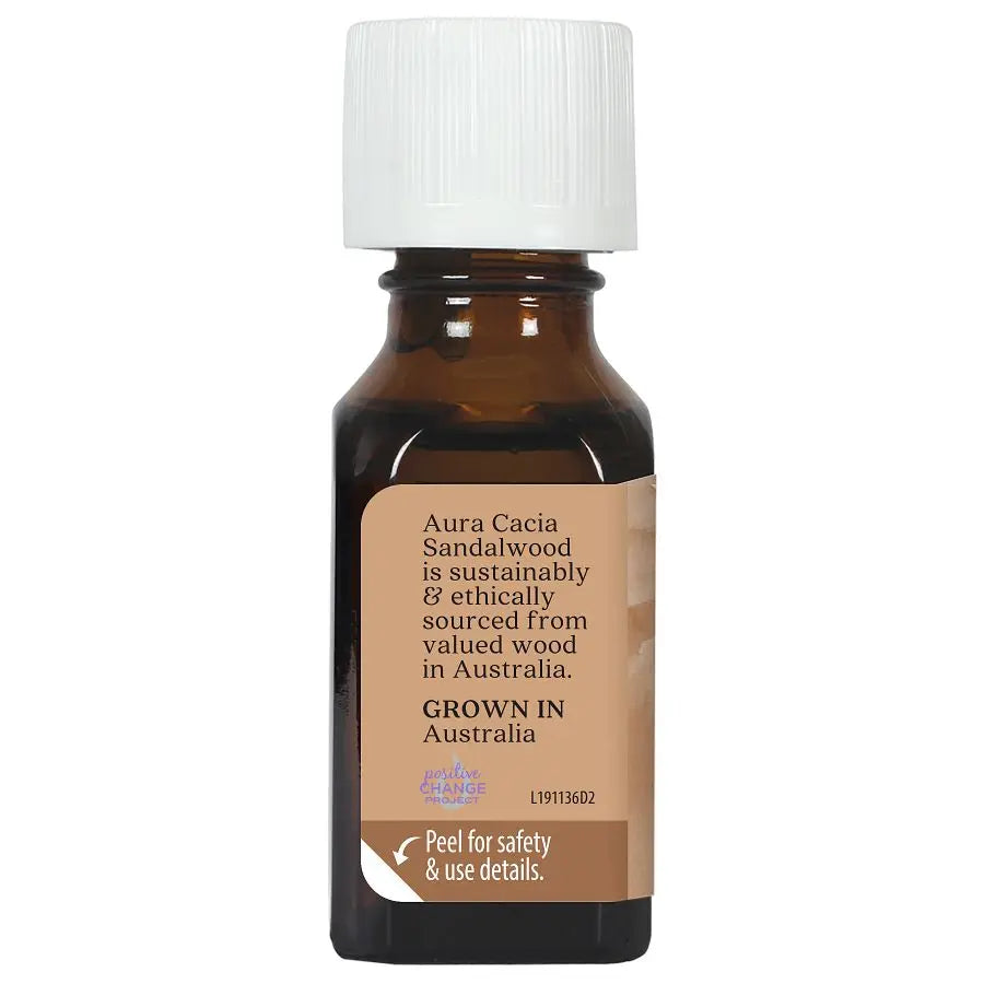 Aura Cacia Sandalwood Essential Oil 0.5 fl. oz.