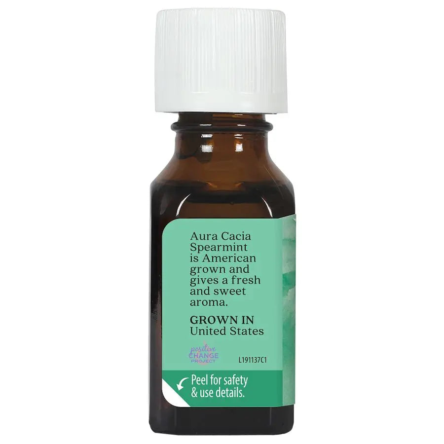 Aura Cacia Spearmint Essential Oil 0.5 fl. oz.