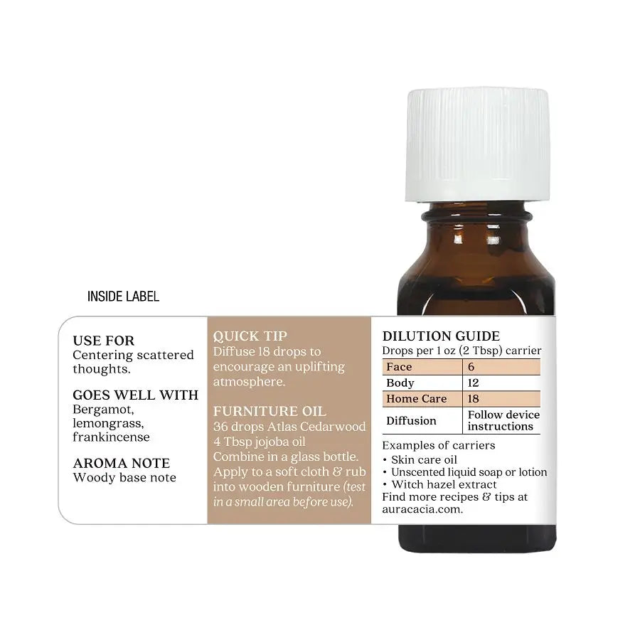 Atlas Cedarwood Essential Oil 0.5 fl. oz.
