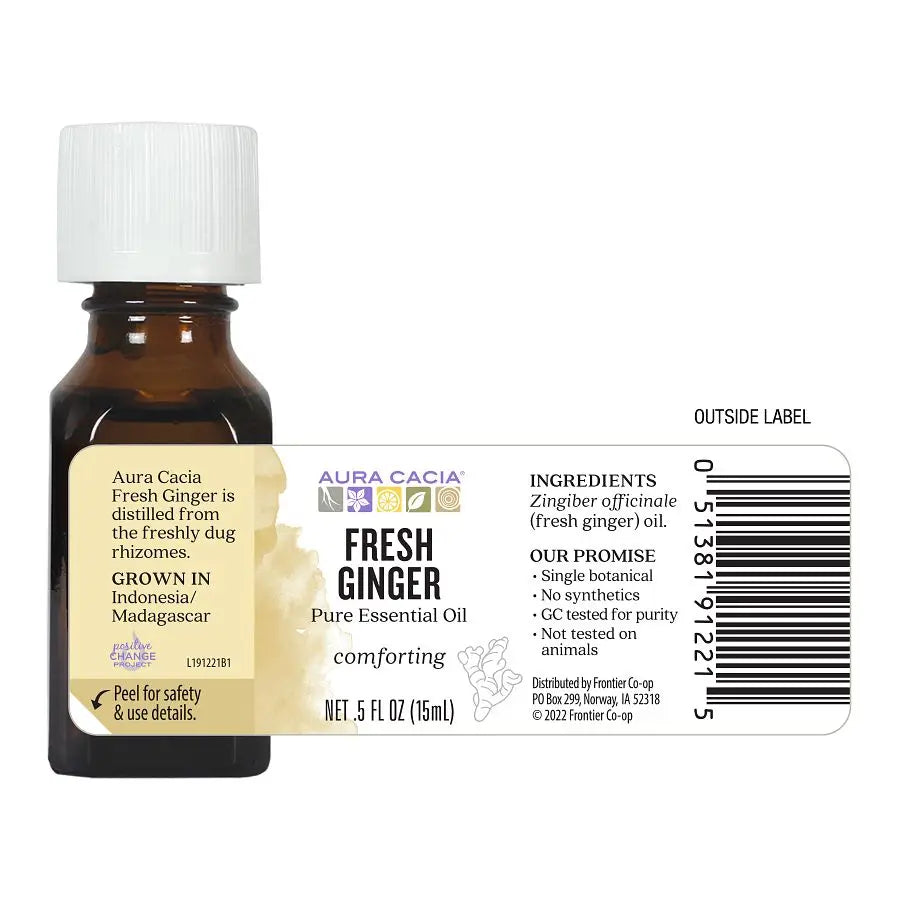 Fresh Ginger Essential Oil 0.5 fl. oz.