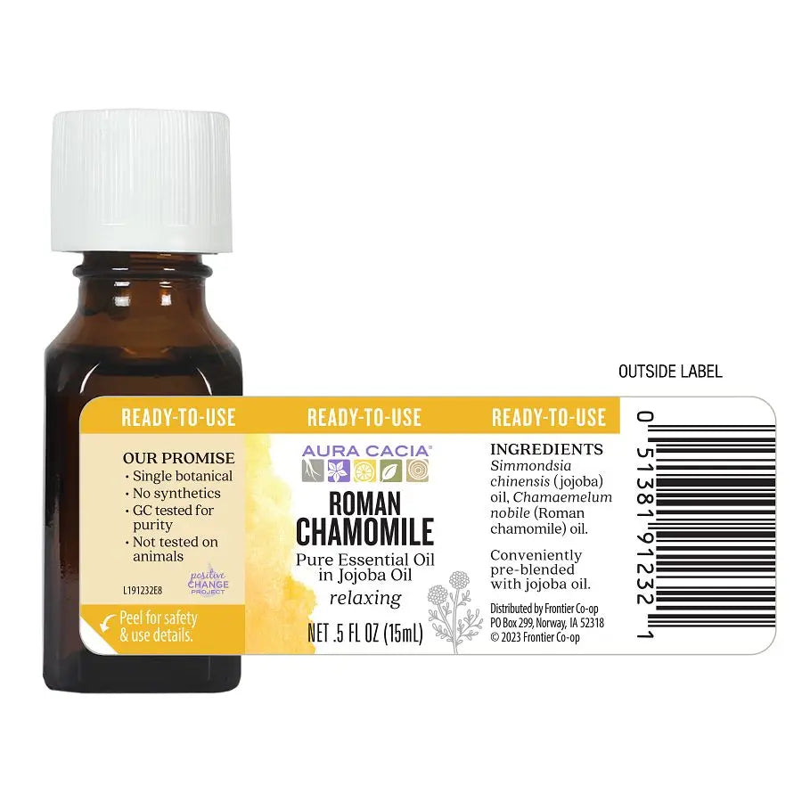 Roman Chamomile (in jojoba oil) 0.5 fl. oz.