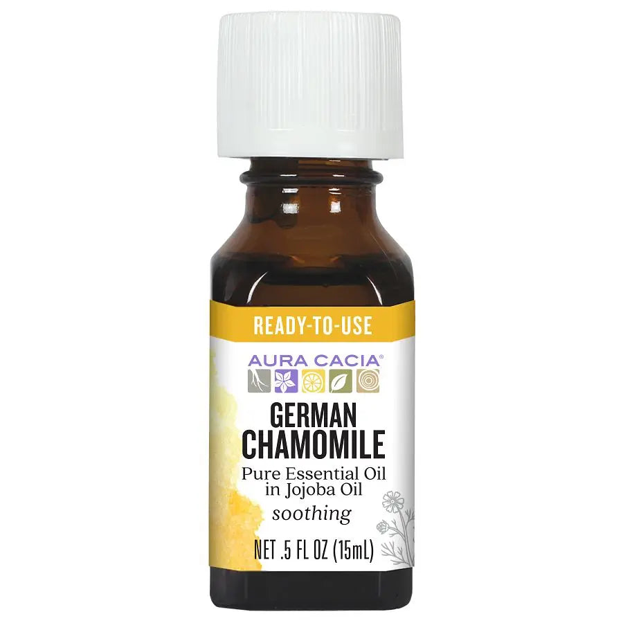 Aura Cacia German Chamomile (in jojoba oil) 0.5 fl. oz.