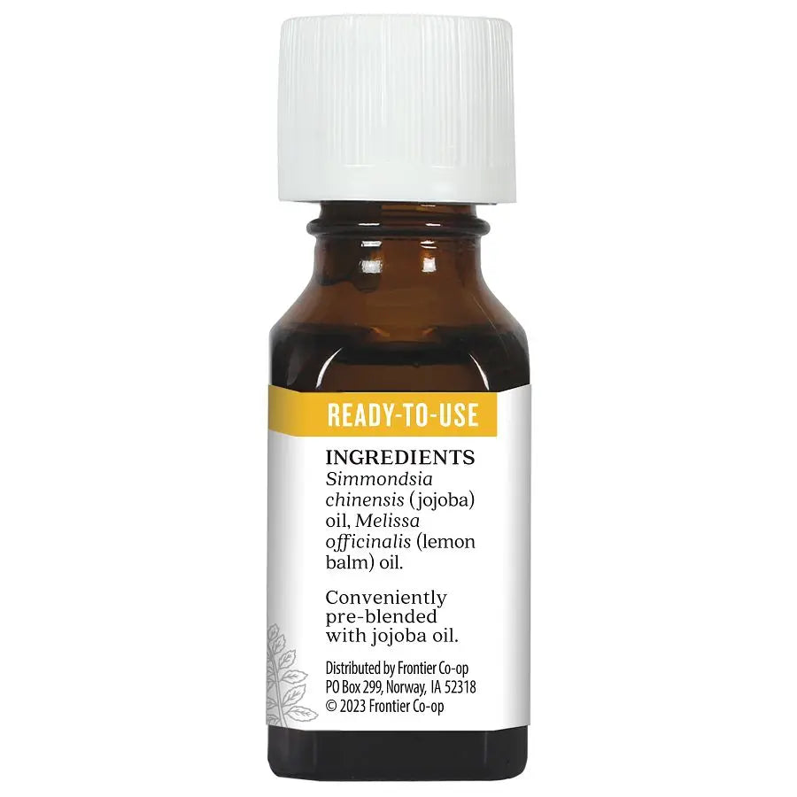 Aura Cacia Lemon Balm (in jojoba oil) 0.5 fl. oz.