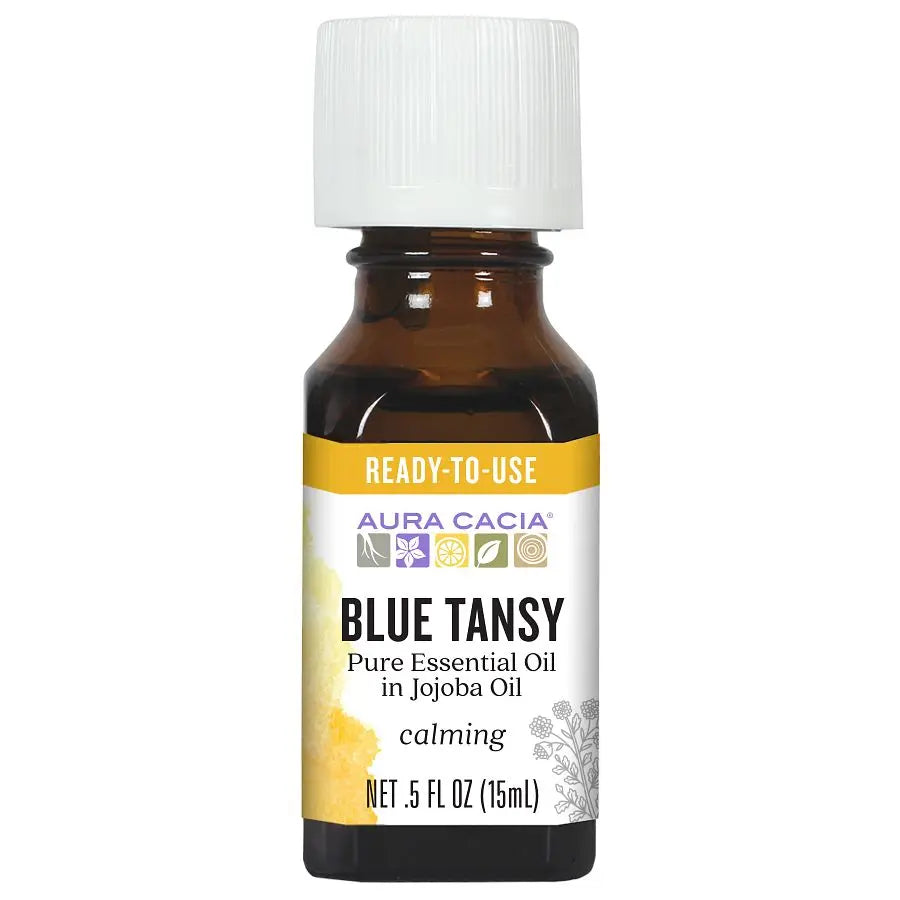 Blue Tansy Essential Oil in Jojoba Oil 0.5 fl. oz.
