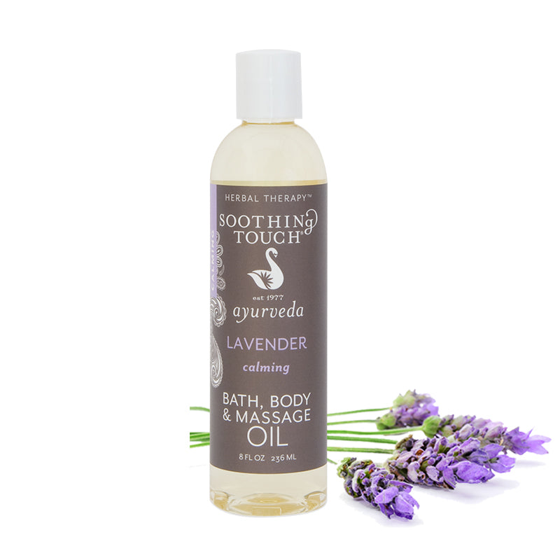 Soothing Touch Lavender Bath, Body & Massage Oil 8oz