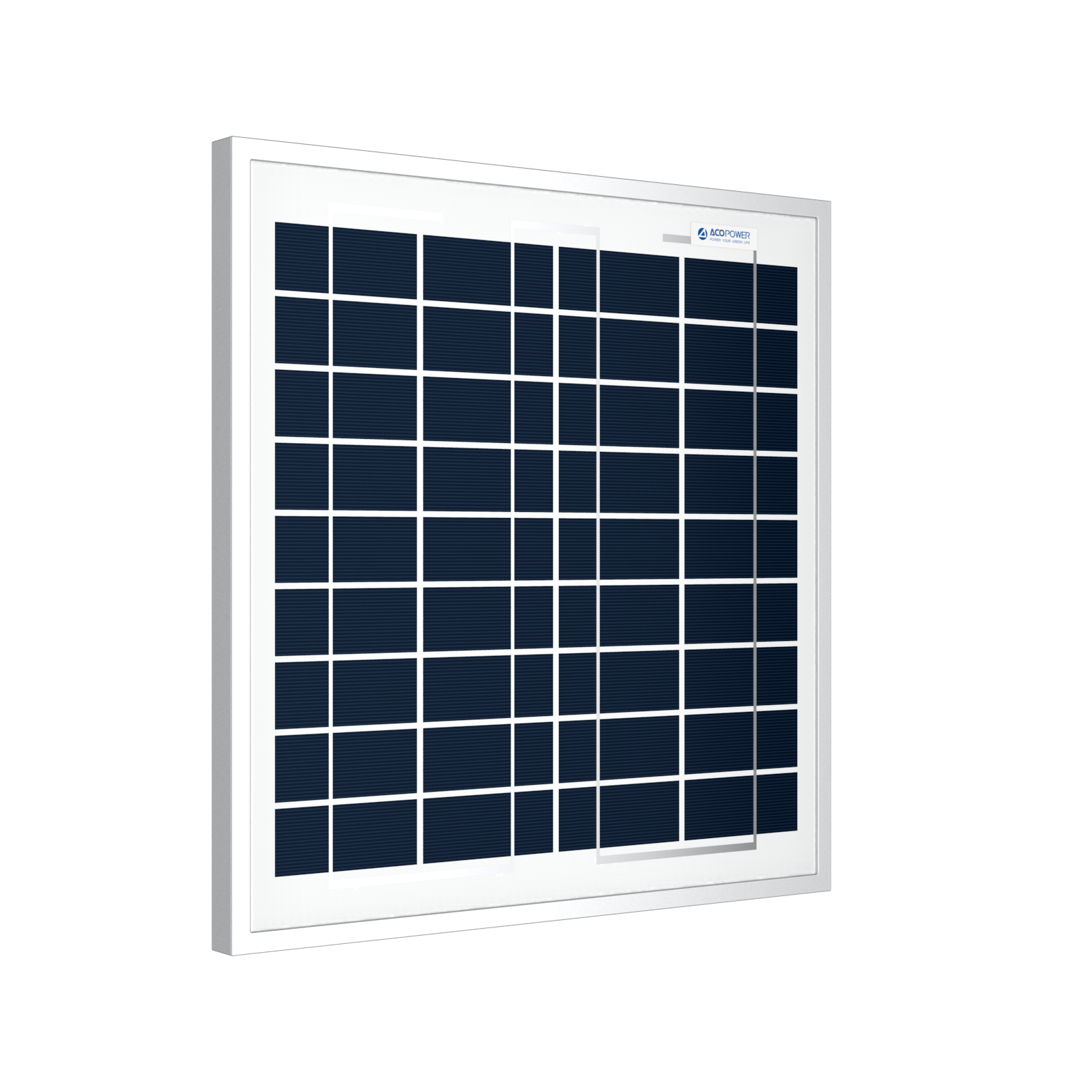 ACOPower 15W Poly Solar Panel for 12 Volt Battery Charging-15