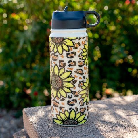 18oz Hydro Water Bottle (2 Lids)-1