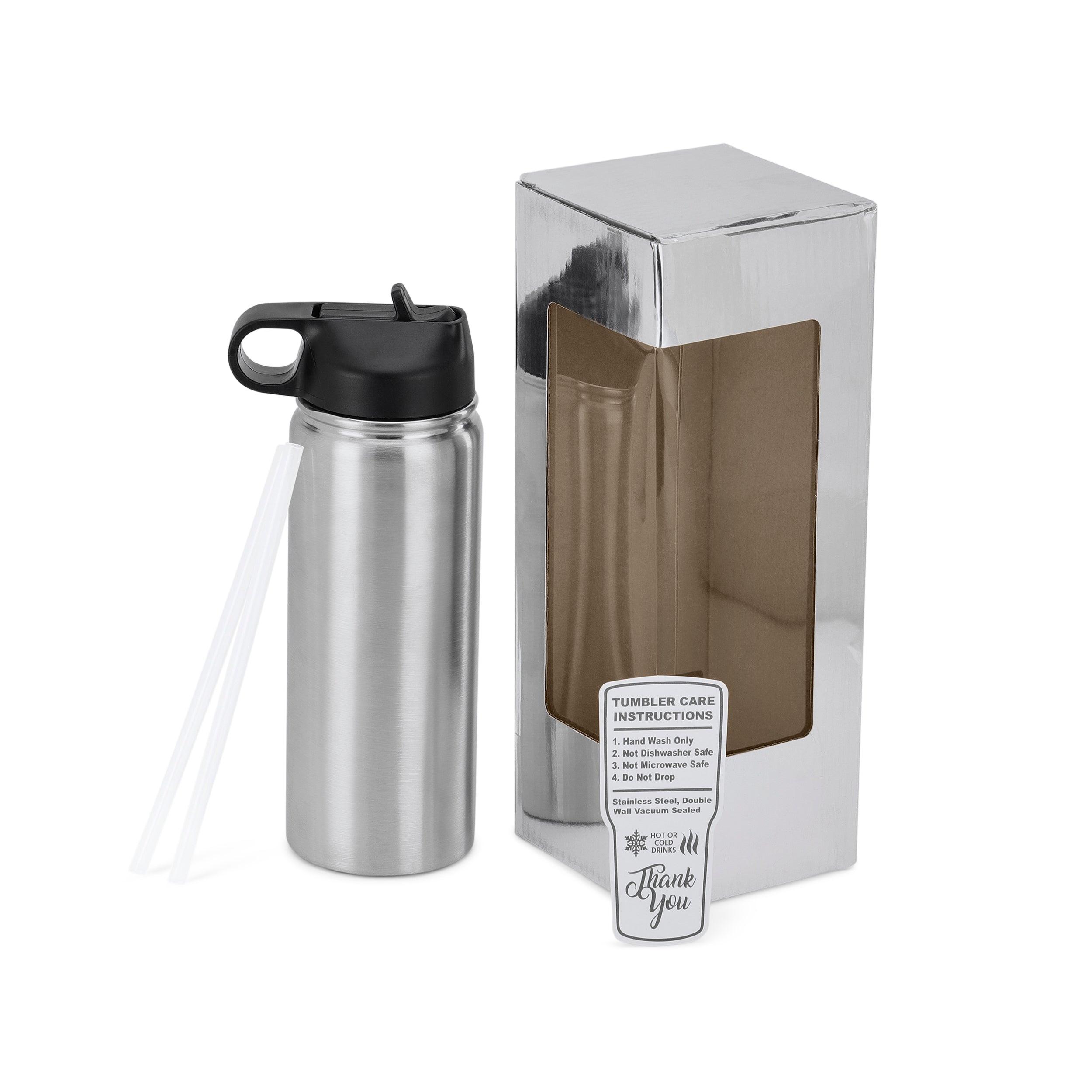 18oz Hydro Water Bottle (2 Lids)-2