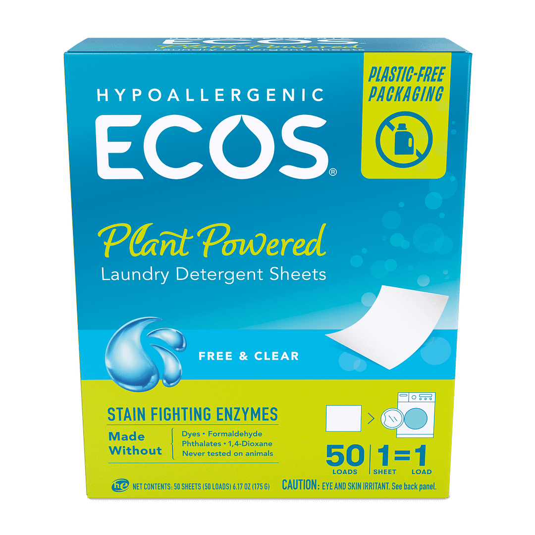 ECOS Laundry Detergent Sheets '“ Free & Clear