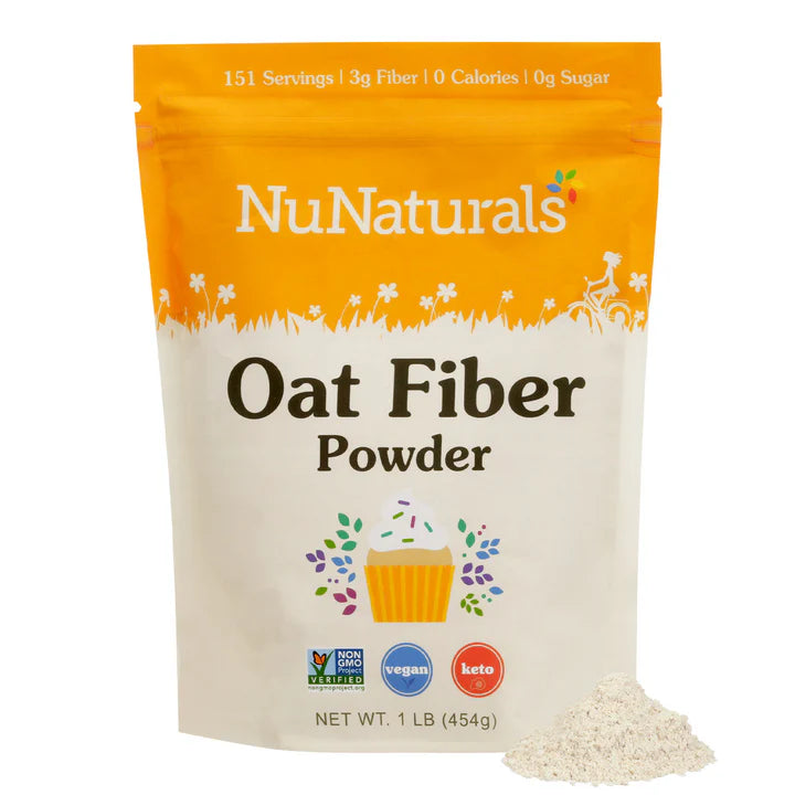 NuNaturals Oat Fiber, 1 lb