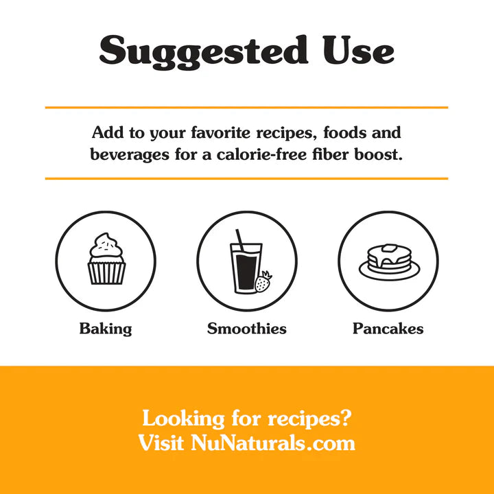 NuNaturals Oat Fiber, 1 lb