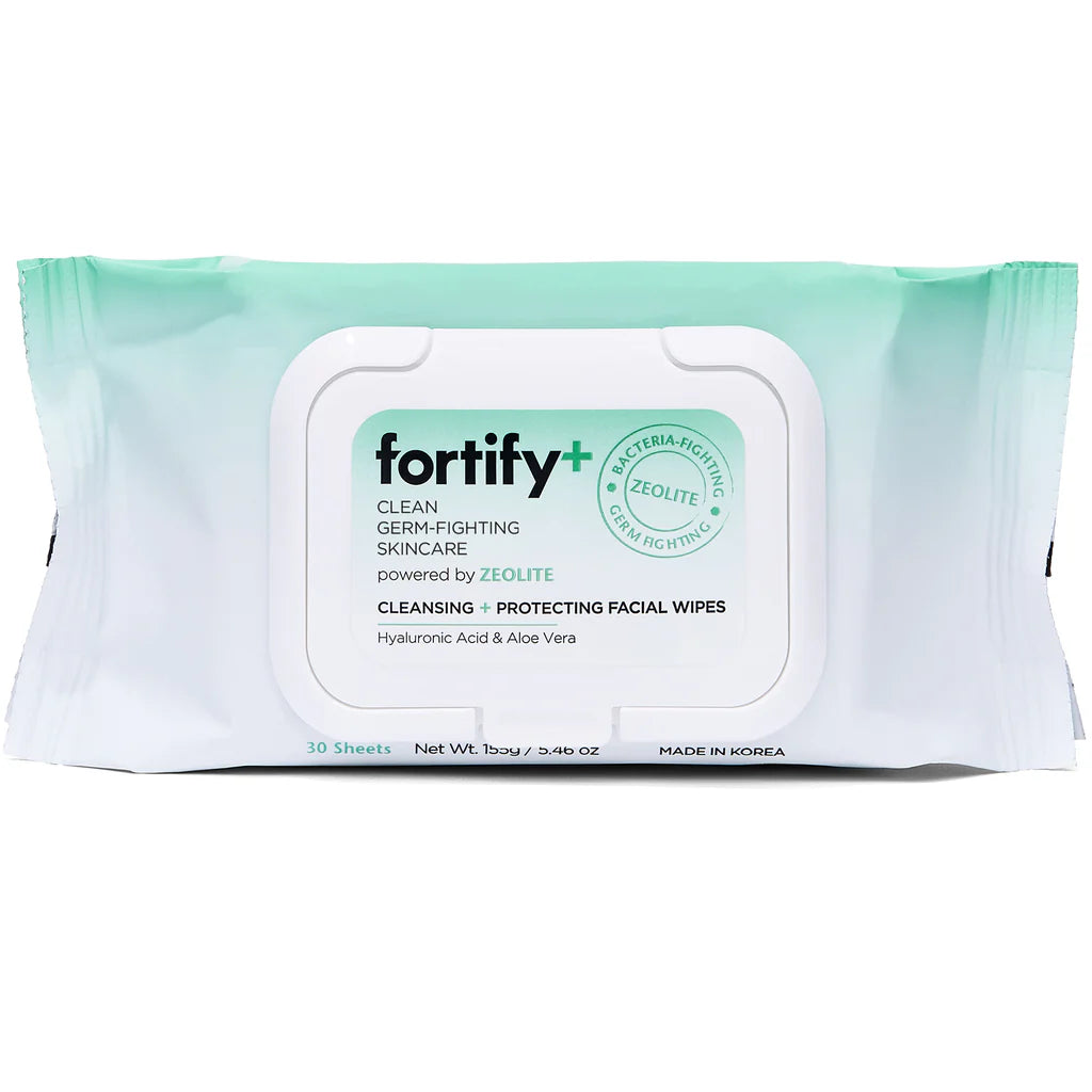 Fortify Cleansing + Protecting Facial Wipes