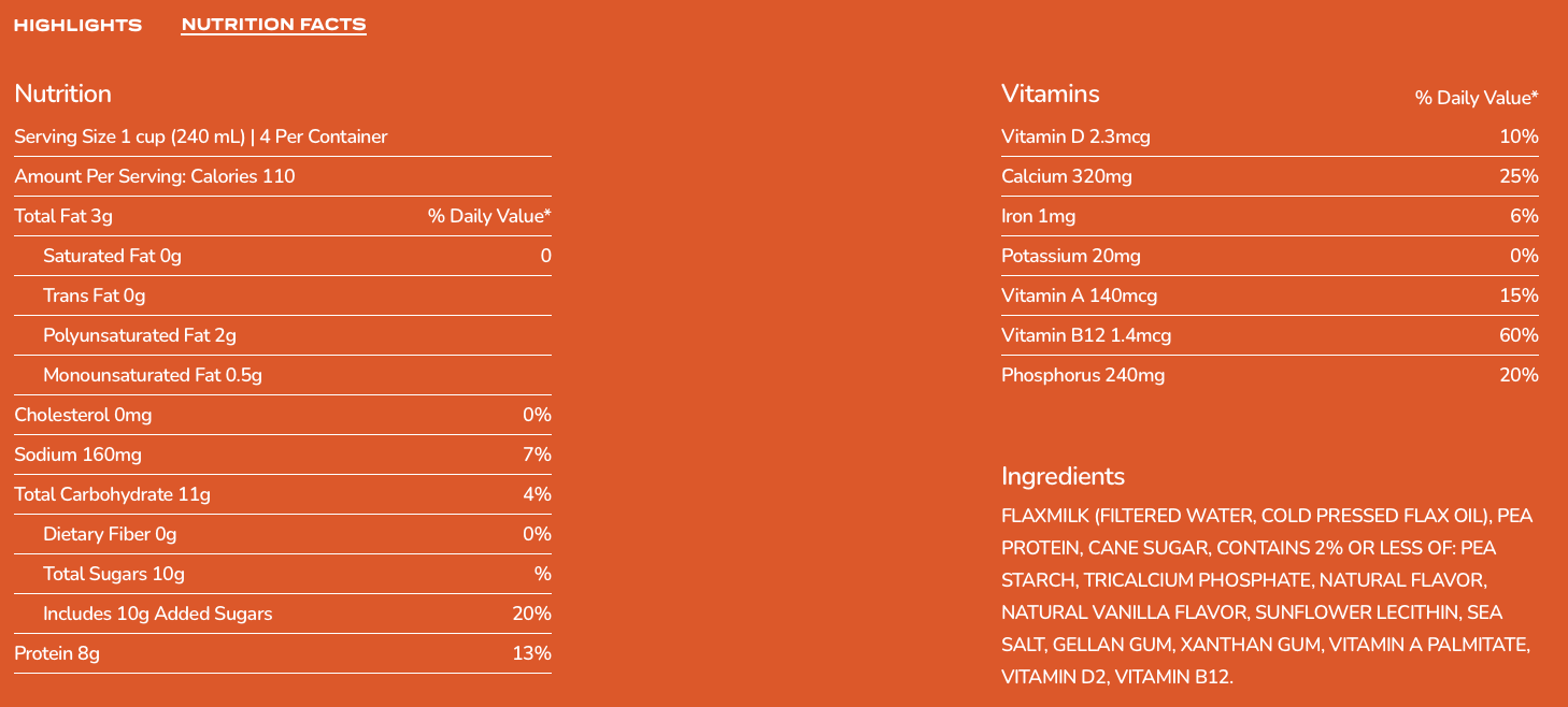Good Karma Vanilla Flaxmilk + Protein