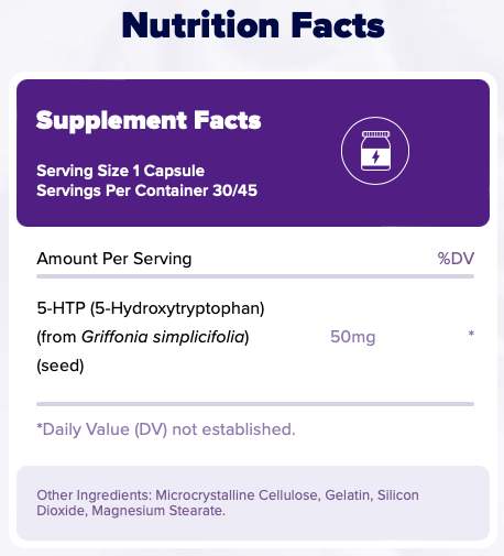 Natrol 5-HTP Mood & Stress Capsules - 50mg