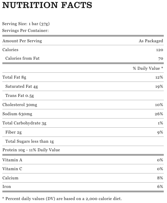 EPIC Beef Jalape±o Bar