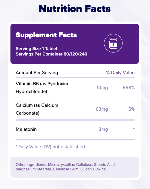Natrol Melatonin Sleep Support Tablets - 3mg, 60