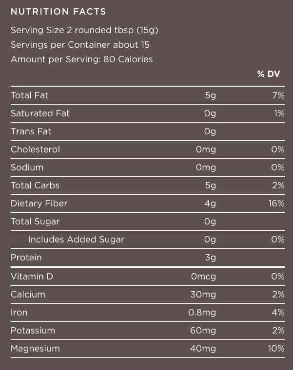 Navitas Organics Chia Powder, 8 oz