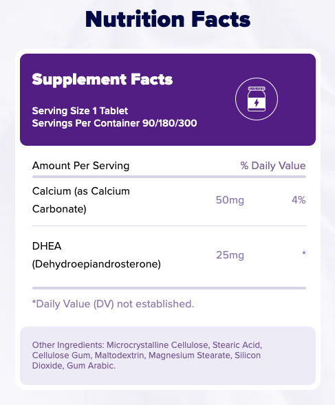 Natrol DHEA Mood & Stress Tablets - 25mg, 90