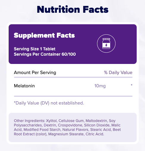 Natrol Melatonin Fast Dissolve Citrus Tablets - 10mg, 100