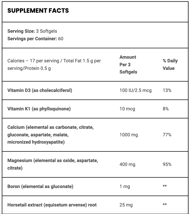 Phyto-Therapy® Liquid Calcium with Magnesium„¢ 180 Softgels