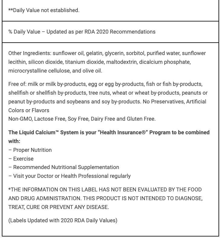 Phyto-Therapy® Liquid Calcium with Magnesium„¢ 180 Softgels