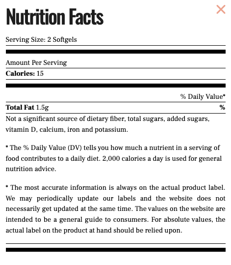 Spectrum Essentials Vegan Ultra Omega-3 EPA DHA Softgels