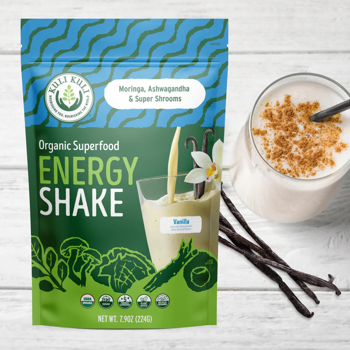 Kuli Kuli Organic Superfood Energy Shake Vanilla