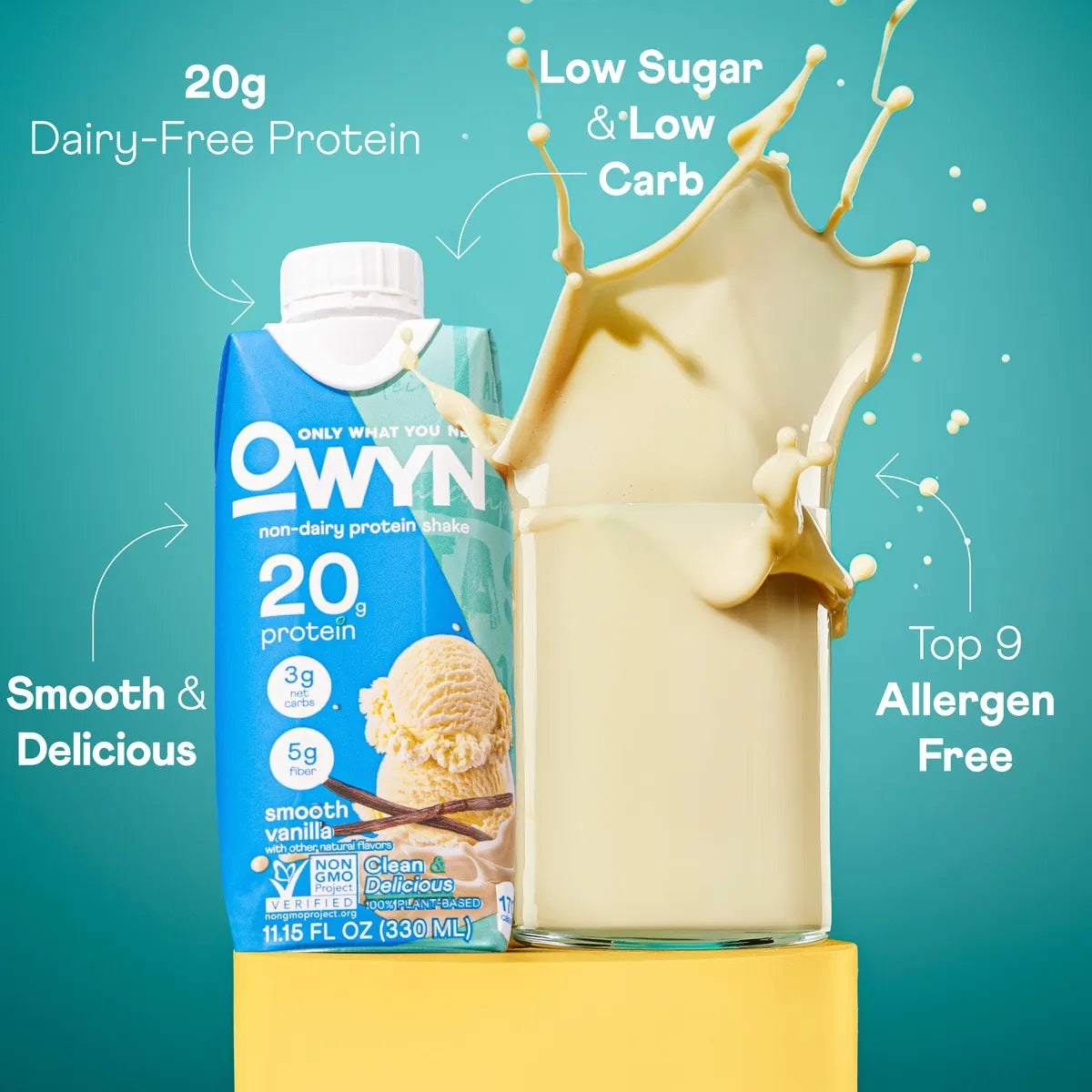 OWYN Protein Drink Smooth Vanilla ( 12 X 12 OZ )