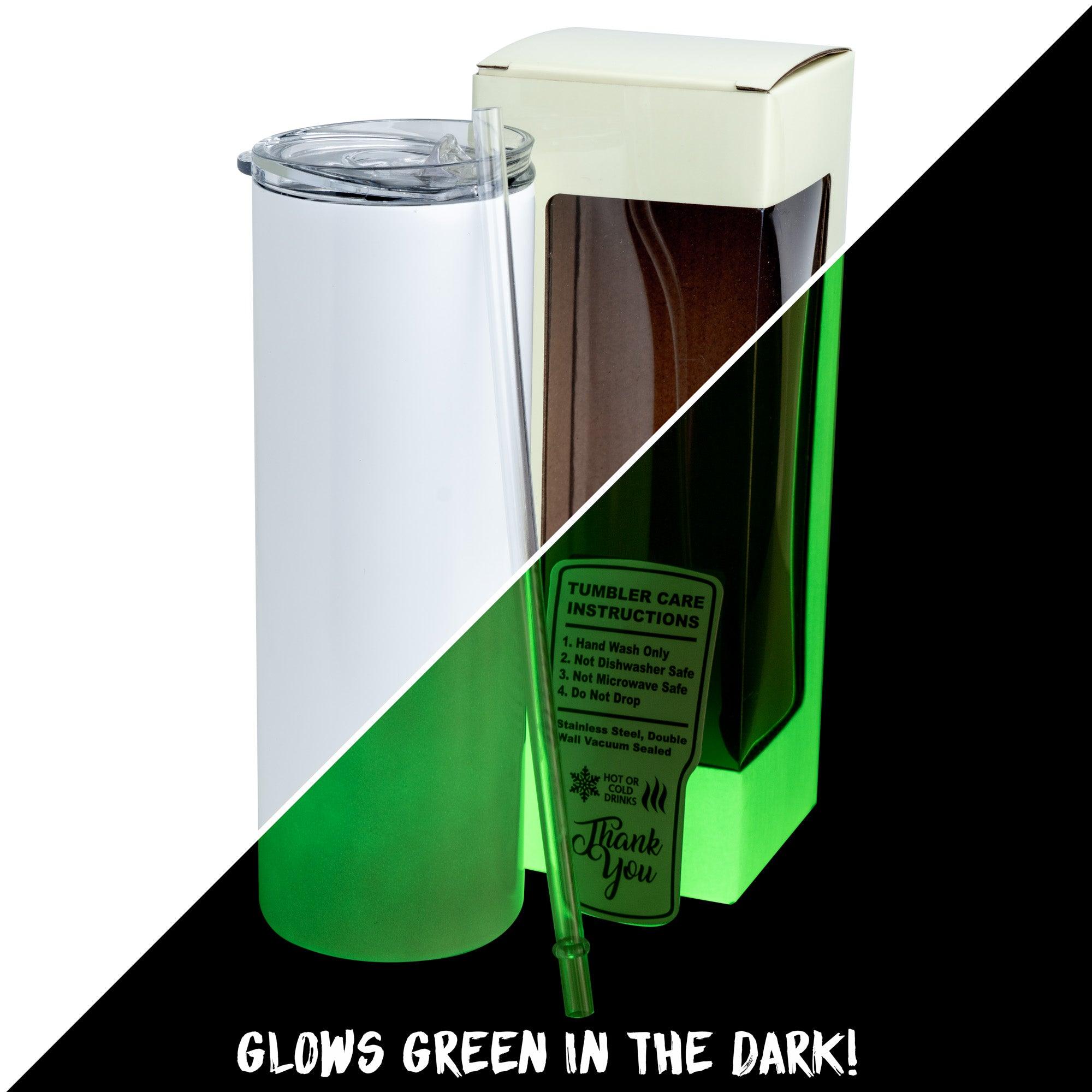 20oz Skinny - Glow In The Dark - Green-0