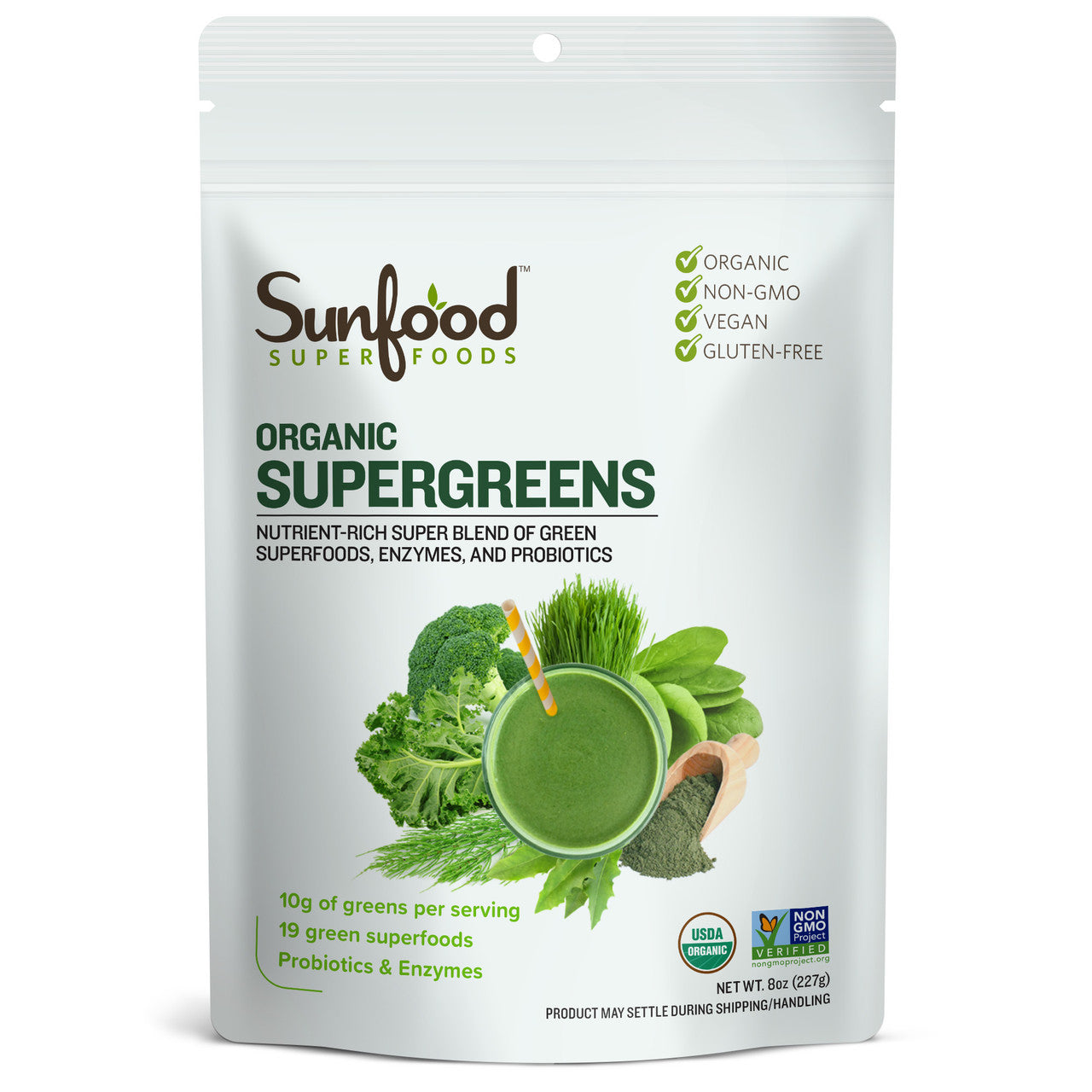 Sunfood Organic Supergreens 8oz