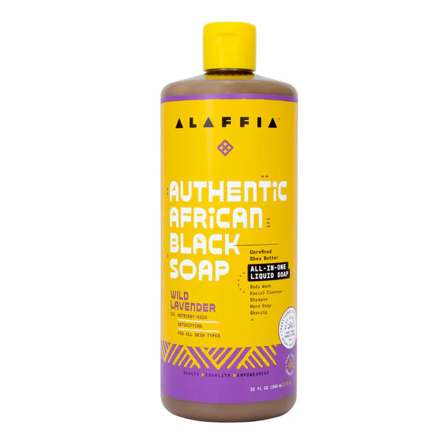 Alaffia Authentic African Black Soap All-In-One - Wild Lavender
