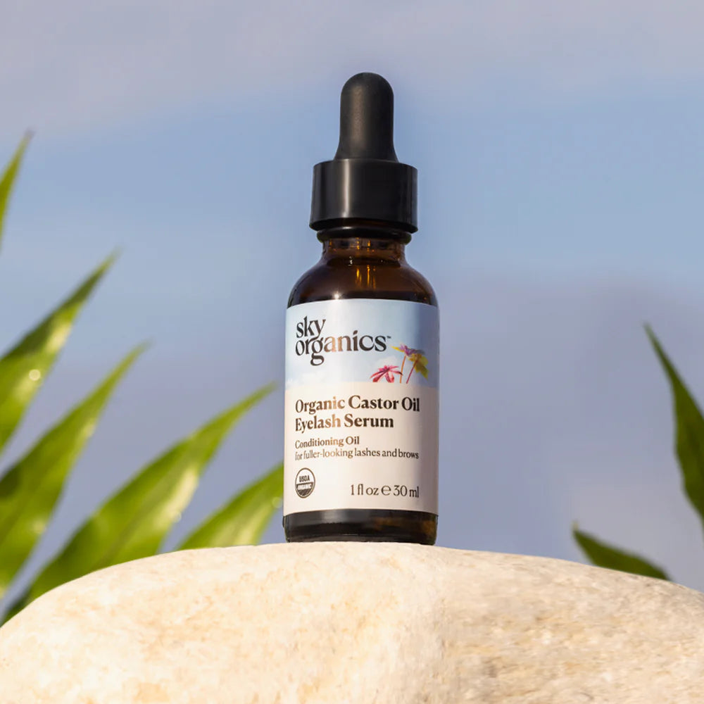 Sky Organics Organic Castor Oil Eyelash Serum 1 FL OZ