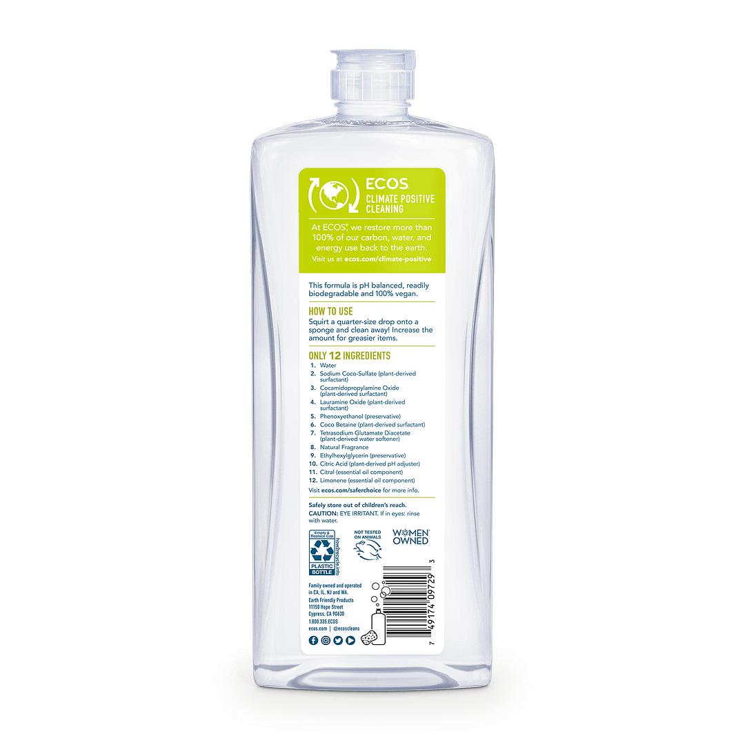 ECOS Dish Soap '“ Bamboo Lemon( 6 X 25 OZ )