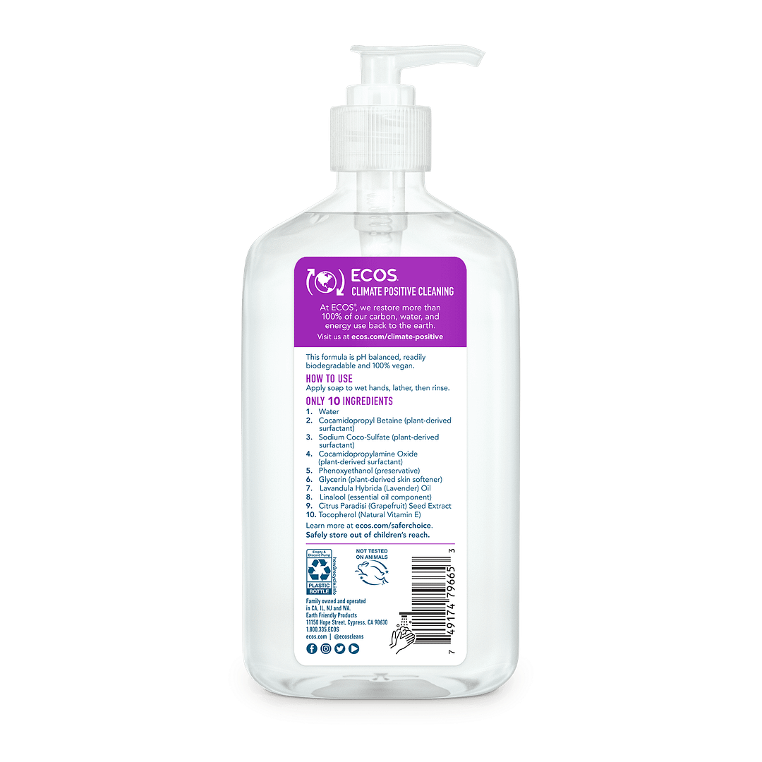 Hypoallergenic Hand Soap Lavender 6 Pack x 11.5 OZ