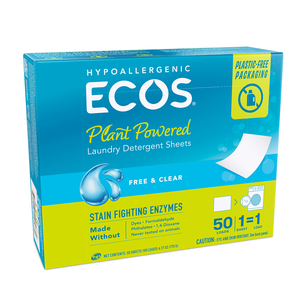 ECOS Laundry Detergent Sheets '“ Free & Clear