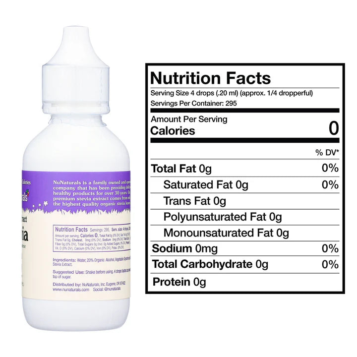 NuNaturals Clear Extract Stevia 2 oz