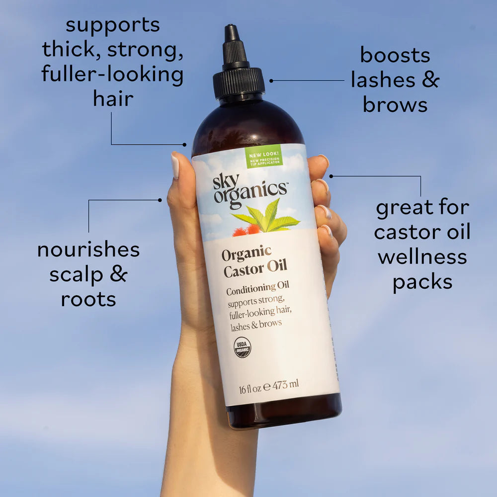 Sky Organics Organic Castor Oil 16 FL OZ