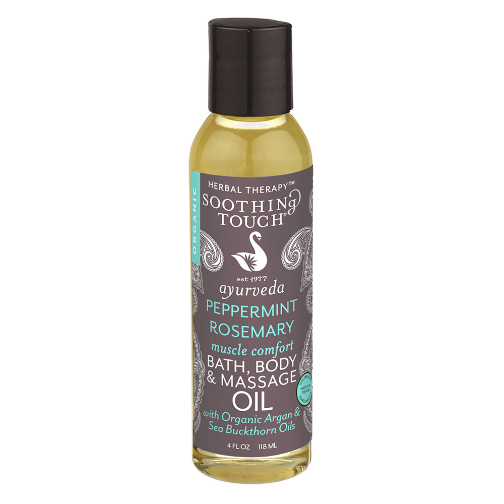 Peppermint Rosemary Bath, Body & Massage Oil 4 OZ