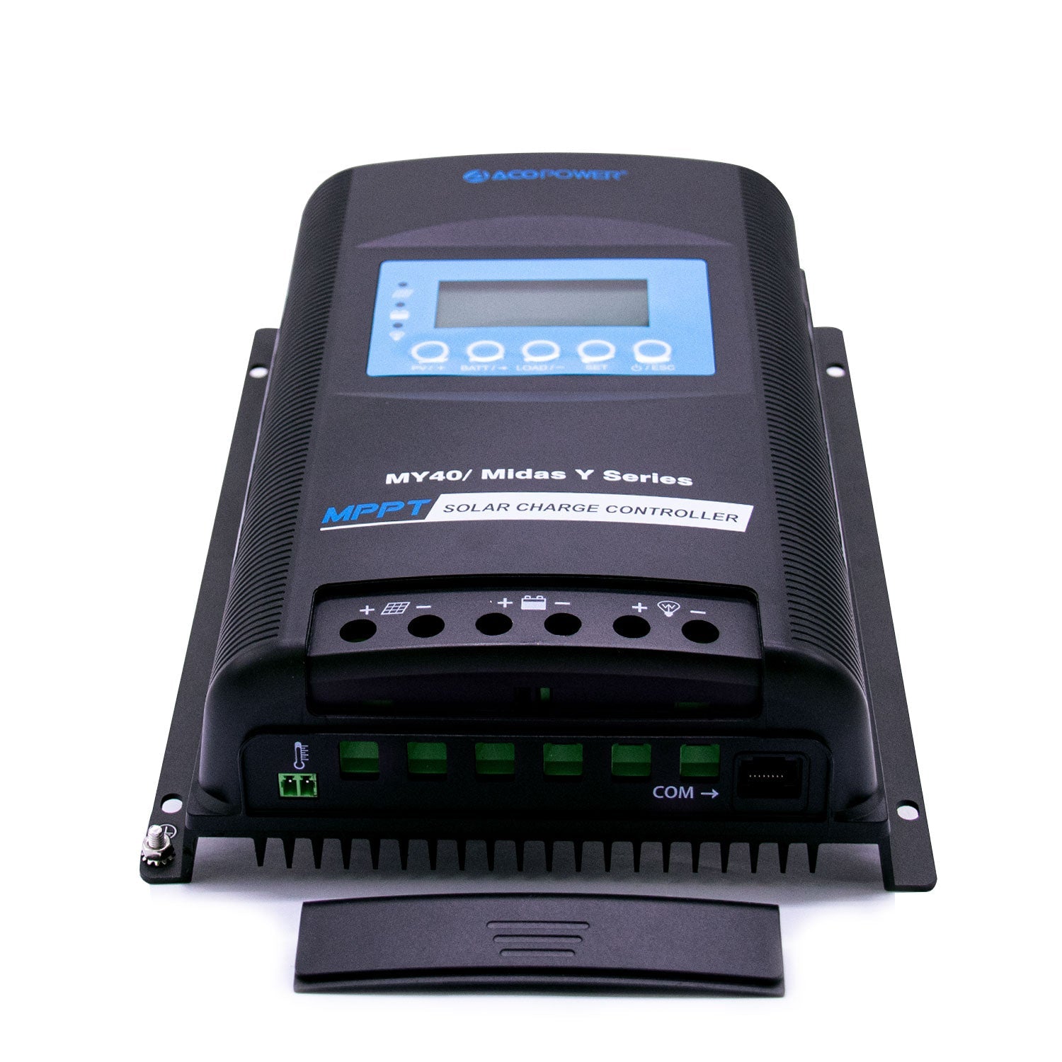 ACOPOWER Midas 40A MPPT Negative Ground Solar Panel Charge Controller LCD Display-4